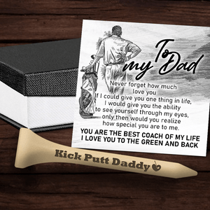 Wooden Golf Tee - Golf - To My Dad - You Are The Best Coach Of My Life - Gah18004