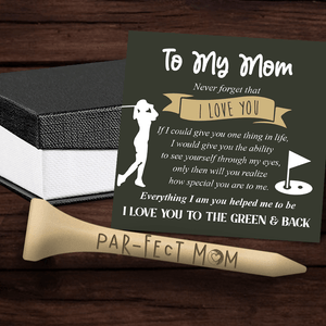 Wooden Golf Tee - Golf - To My Mom - Never Forget That I Love You - Gah19005