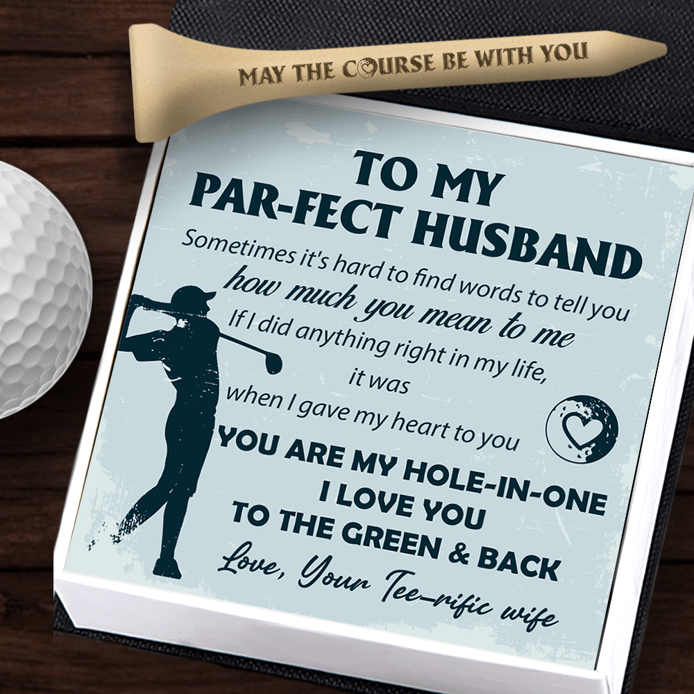 Wooden Golf Tee - Golf - To My Par-fect Husband - How Much You Mean To Me - Gah14006