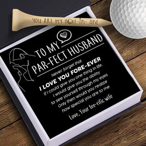 Wooden Golf Tee - Golf - To My Par-fect Husband - How Special You Are To Me - Gah14002