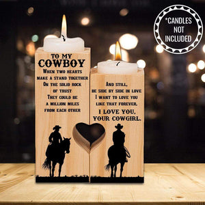 Wooden Heart Candle Holder - To My Husband - You Are The Greatest Pick -  Ghb14003