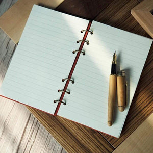 Wooden Notebook - For Copywriter or Writer - Crazy Thoughts All The Time - Gdb34001