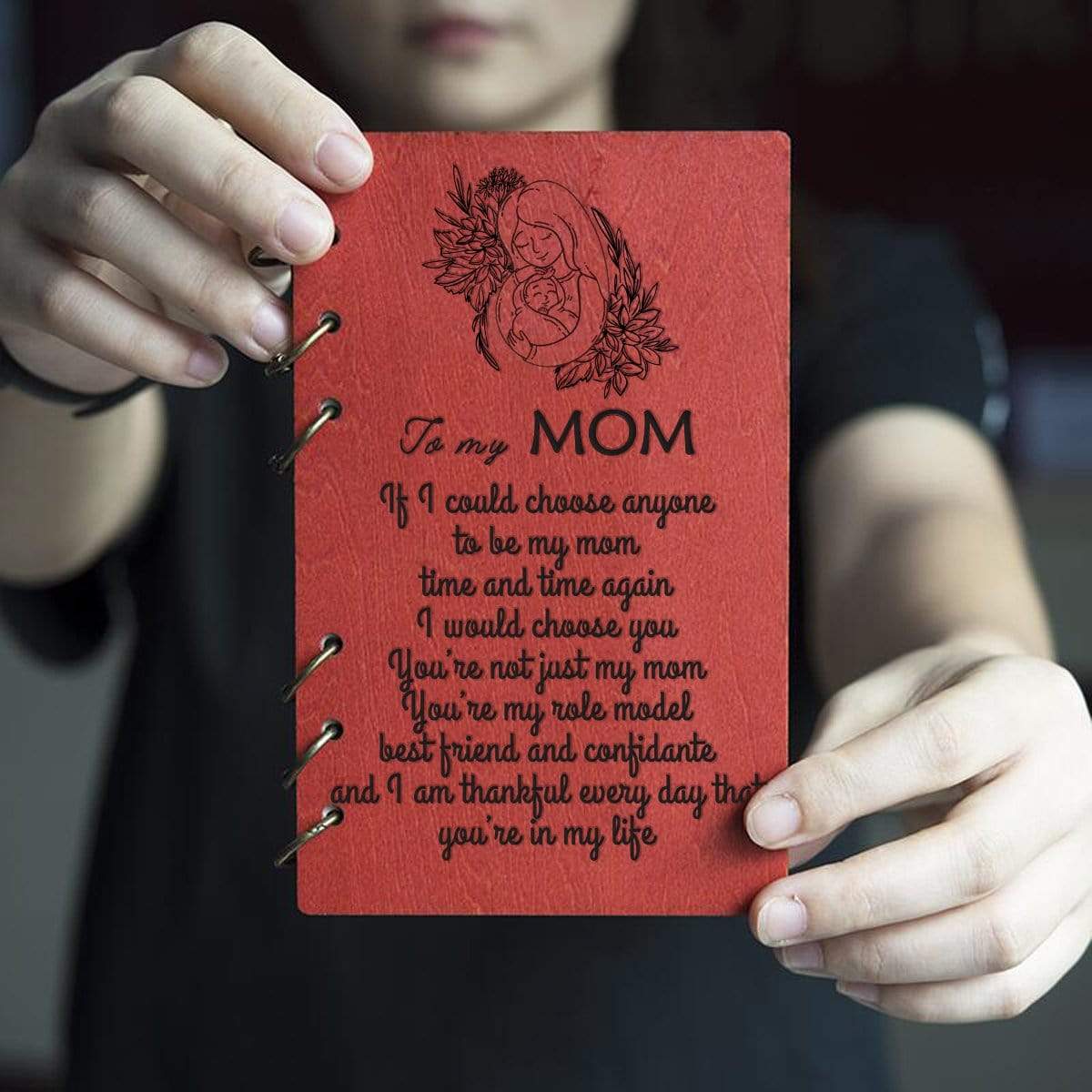 Wooden Notebook - To My Mom - You're Not Just My Mom - Gdb19004