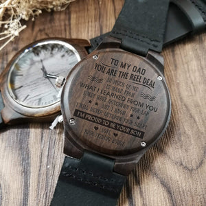 Wooden Watch - To My Dad - I'm Proud To Be Your Son - W1313