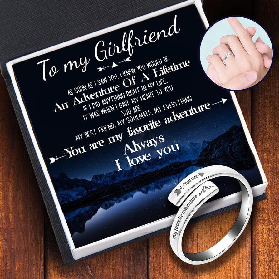 Wrap Ring - To My Girlfriend - You Are My Favorite Adventure - Grg13003