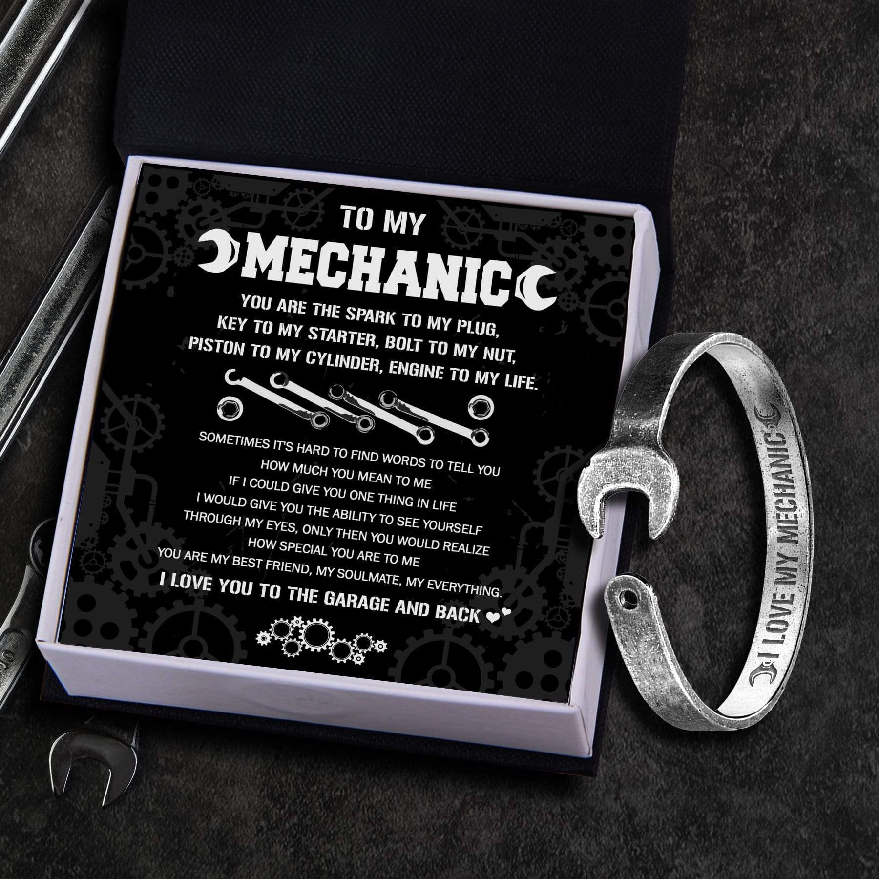 Mechanic Chain Bracelet - Black and Silver – Debria's Designs