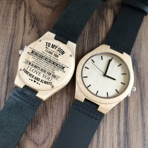 X1802 - To My Son - I'm Always Here For You - Wooden Watch